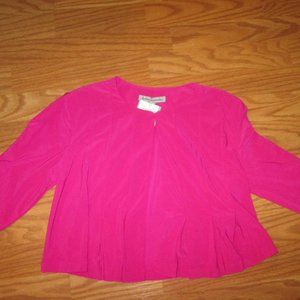 5/$25  Danny & Nicole Fuschia Colored Top Sz 8 NWT